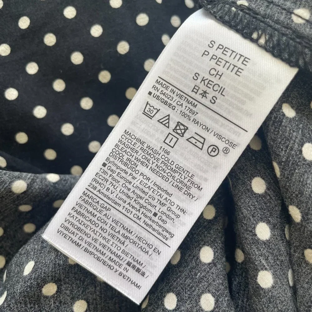 GAP Crepe Handkerchief Hem Midi Skirt  NWT - Picture 6 of 7